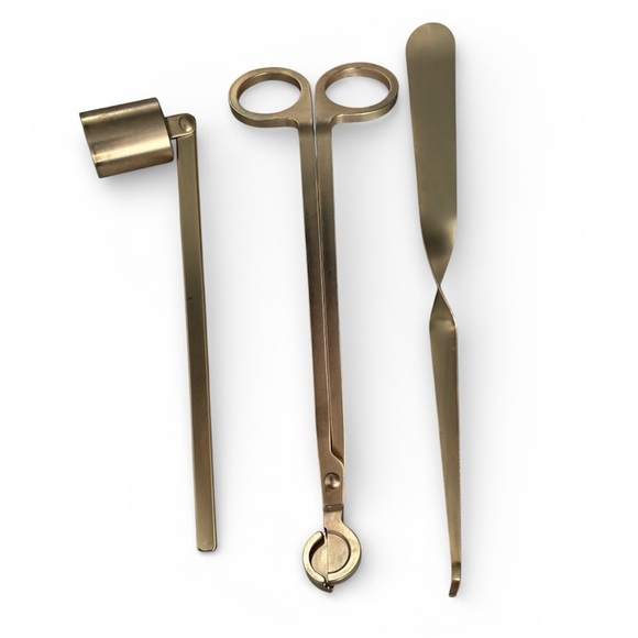 Gold Candle Accessory Set - Picture 1 of 3